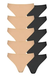 Tanga béžová / černá