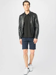 Lindbergh Shorts Bundfaltenhose nachtblau/dunkelblau