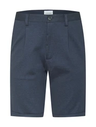 Lindbergh Shorts Bundfaltenhose nachtblau/dunkelblau