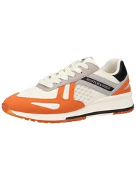 Sneaker ''''VIVEX'''' grau / schwarz / dunkelorange / naturweiß