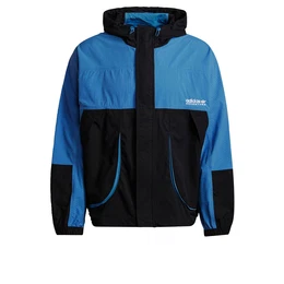 Jacke schwarz / himmelblau / weiß