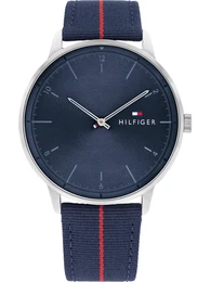Uhr navy / rot / silber