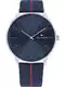TOMMY HILFIGER Analogna ura  mornarska / rdea / srebrna