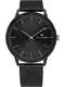 TOMMY HILFIGER Uhr schwarz / gold
