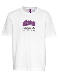 T-Shirt weiß / helllila / schwarz