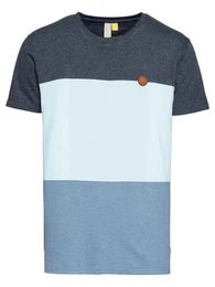 T-Shirt 'BenAK' navy / himmelblau / blaumeliert