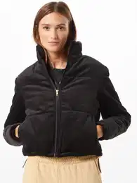 Urban Classics Přechodná bunda 'Ladies Corduroy' černá