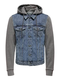 Only & Sons Jacke graumeliert / blue denim