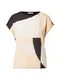 OPUS Majica ''''Safeda''''  črna / bež / off-bela / rosé