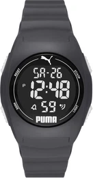 Digitaluhr dunkelgrau / weiß