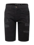 INDICODE JEANS Shorts Kaden Holes schwarz