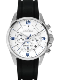 Analoguhr navy / grau / schwarz / silber / wei