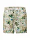 DEDICATED. Badeshorts ''''Sandhamn Tropics'''' beige / grün / rosa / hellblau