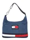 Tommy Jeans Taška přes rameno  modrá džínovina / tmavě modrá / bílá / červená