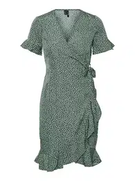 Haljina 'VMHenna' tamno zelena / bijela