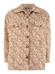 Přechodná bunda karamelová / bílá