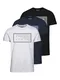 JACK & JONES T-Shirt ''''SHAWN'''' marine / weiß / grau / schwarz