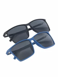 Sonnenbrille blau / schwarz