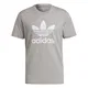 ADIDAS ORIGINALS T-Shirt 'Adicolor Classics Trefoil' graumeliert / weiß