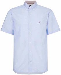 Hemd hellblau / weiß / navy / rot