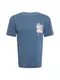 Tommy Jeans Shirt rauchblau / weiß / pastellorange / flieder
