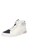 TOMMY HILFIGER Visoke superge ''''LIABILITY''''  bela / mornarska