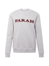Sweatshirt 'PALM' graumeliert / kirschrot / schwarz