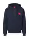 HUGO Sweatjacke 'Daple212' navy / hellrot