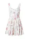 GLAMOROUS Kleid  bela / roza / zelena / svetlo rumena