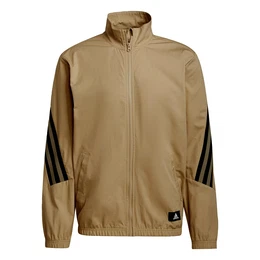Sportjacke schwarz / oliv / weiß / hellbraun