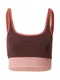 NIKE Športni nederček  rosé / pitaja / rjava