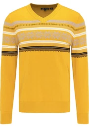 Pullover gelb / weiß / schwarz / grau