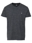 Iriedaily T-Shirt 'Chamisso' dunkelgrau/weiß