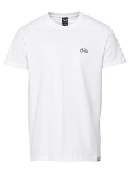 Iriedaily T-Shirt 'Peaceride' taubenblau/pfirsich/schwarz/weiß
