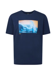 Shirt ''''POSTCARD'''' navy / türkis / safran / azur