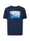 OAKLEY Shirt ''''POSTCARD'''' navy / türkis / safran / azur