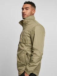 Urban Classics Jacke Stand Up Collar Pull Over Jacket khaki