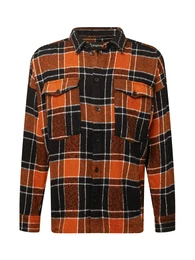 Hemd ''''Jonte'''' orange / schwarz / weiß