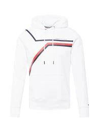 Sweatshirt weiß / navy / rot