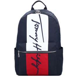 Rucksack weiß / rot / nachtblau