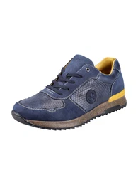 Sneaker gelb / royalblau / braun