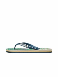 Zehentrenner taupe / blau / weiß / jade