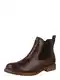 TAMARIS Chelsea boty  tmavě hnědá / černá