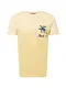 JACK & JONES T-Shirt ''''HAZY'''' gelb / hellgelb / blau