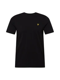 T-Shirt 'Plain' gelb / schwarz