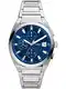 FOSSIL Uhr blau / silber