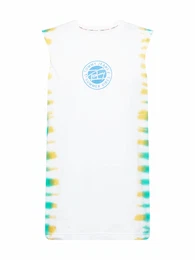 Top weiß / jade / gelb / himmelblau