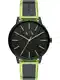 ARMANI EXCHANGE Uhr dunkelgrau / hellgrn / schwarz