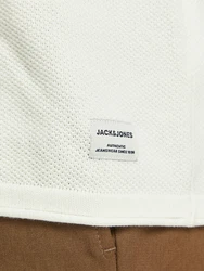 JACK & JONES Pullover 'JJEHill' naturwei/Cloud Dancer