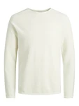JACK & JONES Pullover 'JJEHill' naturwei/Cloud Dancer